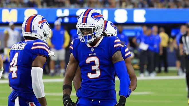 Buffalo Bill's safety Damar Hamlin, 24, (pictured above) collapsed on the field Monday night after making a tackle against Cincinnati Bengals wide receiver Tee Higgins.