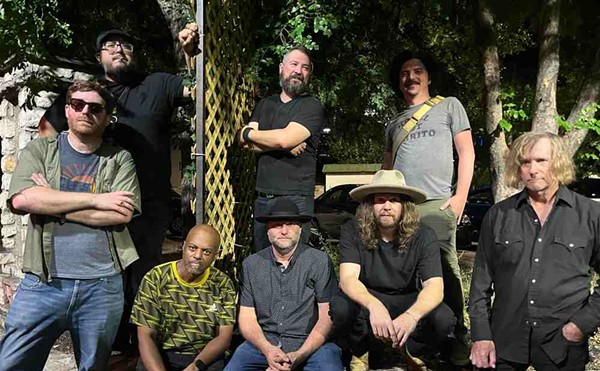 En Orbito's nine members largely hail from Austin, but bandleader Miguel Pantoja (top left) resides in San Antonio.