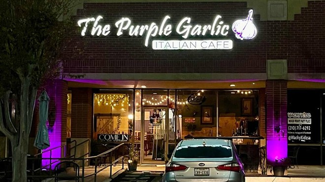 The Purple Garlic Italian Cafe is located at 15909 San Pedro Ave.
