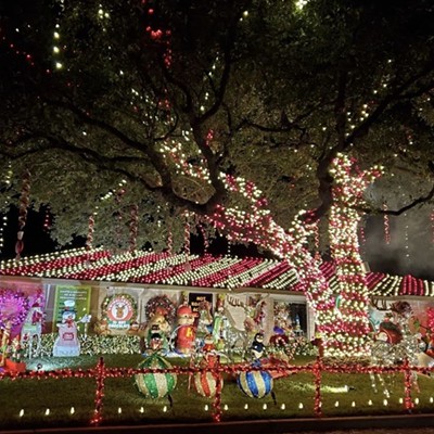 An over-the-top Christmas light display spotted in San Antonio's suburb of Windcrest.