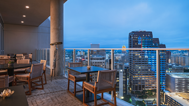 The Moon's Daughters is situated on the 20th floor of the Thompson San Antonio luxury hotel.