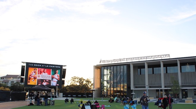 Fans will be able to watch the Spurs make the No. 4 and No. 8 picks on The Rock's 40-foot outdoor LED screen.