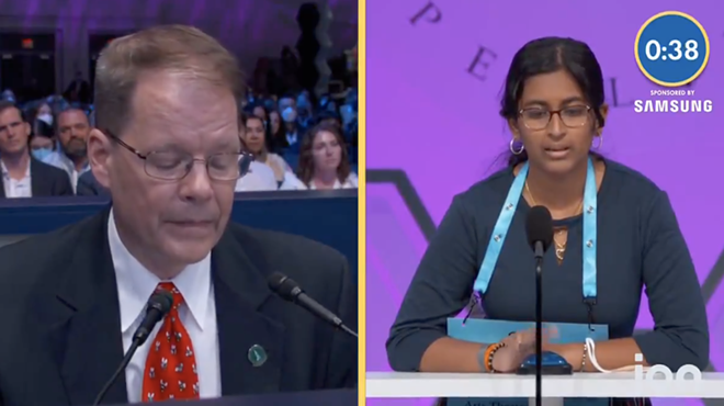 The winning word of the 2022 Scripps National Spelling Bee was "moorhen," defined as the "female of the red grouse."