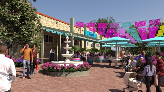 A rendering of the planned update to the zoo's main entrance.