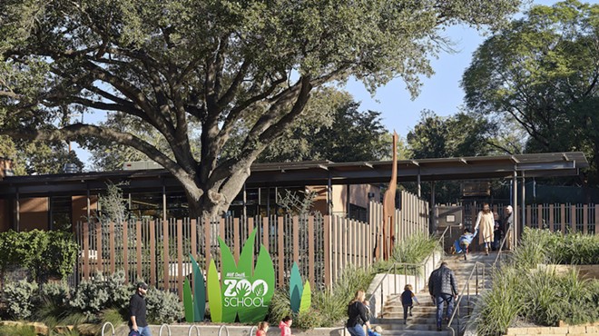 The Will Smith Zoo School opened in 2018 and was designed by San Antonio-based Lake Flato Architects.