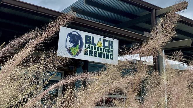 The Black Laboratory Brewing taproom is located just east of downtown.