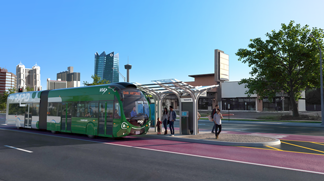 A rendering shows what VIA's Advanced Rapid Transit system may look like once completed.