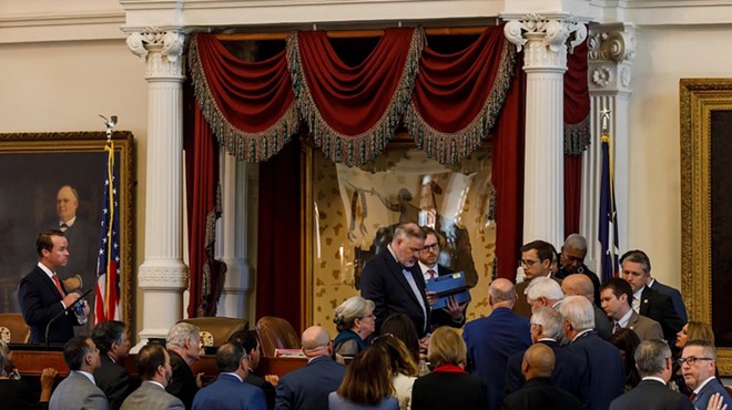 Texas House members removed a school vouchers provision from an omnibus education bill Friday, leaving no clear path forward for the proposal, which has been Gov. Greg Abbott's legislative priority this year.
