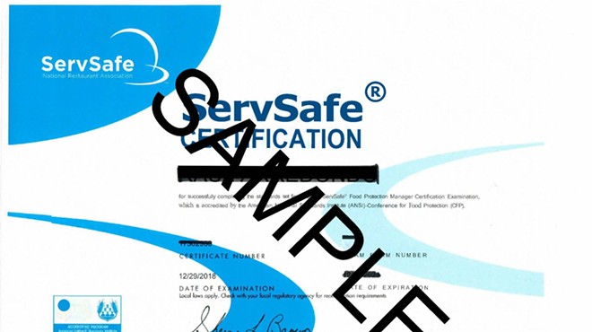 ServSafe Food Mgr. Certification Class
