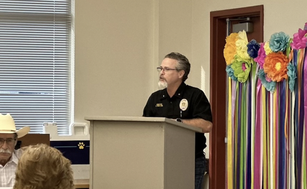 Departing San Antonio Animal Care Services Director Shannon Sims rails against his critics during a speech at an ACS Advisory Board meeting last week.