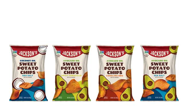 Jackson’s sweet potato kettle chip snacks are now available in the Alamo City.