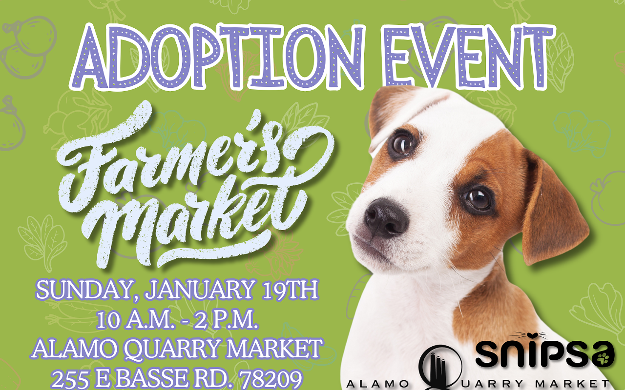 Image: SNIPSA Adoption Event: Alamo Heights Farmer's Market
