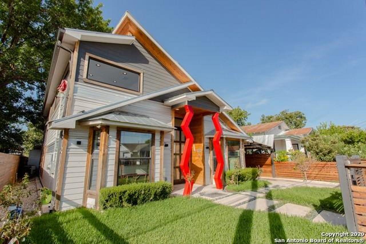 Southtown's distinctive 'lightning bolt house' is back on the market with a $125,000 price cut