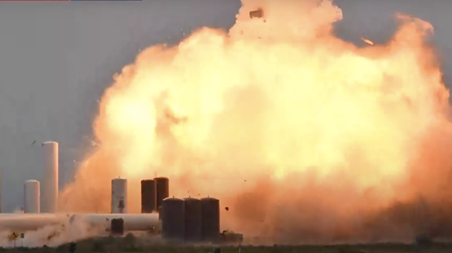SpaceX Rocket Explodes During Test at the Company's Texas Coast Facility