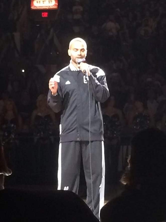 "Thank you for your support. You're the best fans in the NBA" -Tony Parker - VIA FACEBOOK