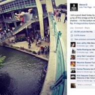 Steve-O Jumped into the San Antonio River off a Bridge