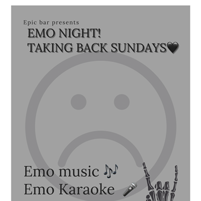 Taking BACK Sundays EPIC EMO NIGHT!