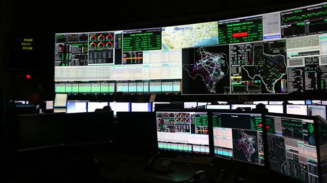 ERCOT personnel model the Texas electrical grid in a file photo.