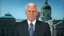 Indiana Governor Mike Pence on ABC News' This Week With George Stephanopoulos on Sunday, March 29, 2015. - ABC News