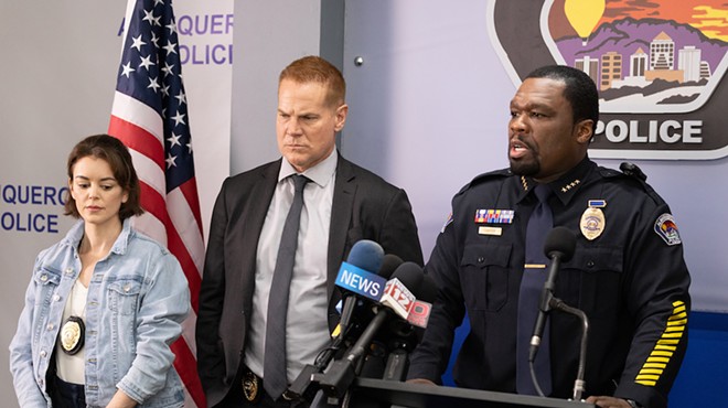 Actress Nora Zehetner (left) plays Laura Young, a police detective investigating a series of unsolved murderers with her chief, played 50 Cent (right).