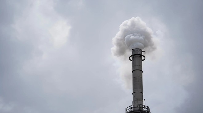 Smoke from a power plant in San Antonio on Aug. 4, 2021. Texas has sued the EPA over its federal “good neighbor” plan to reduce smog that crosses state lines.