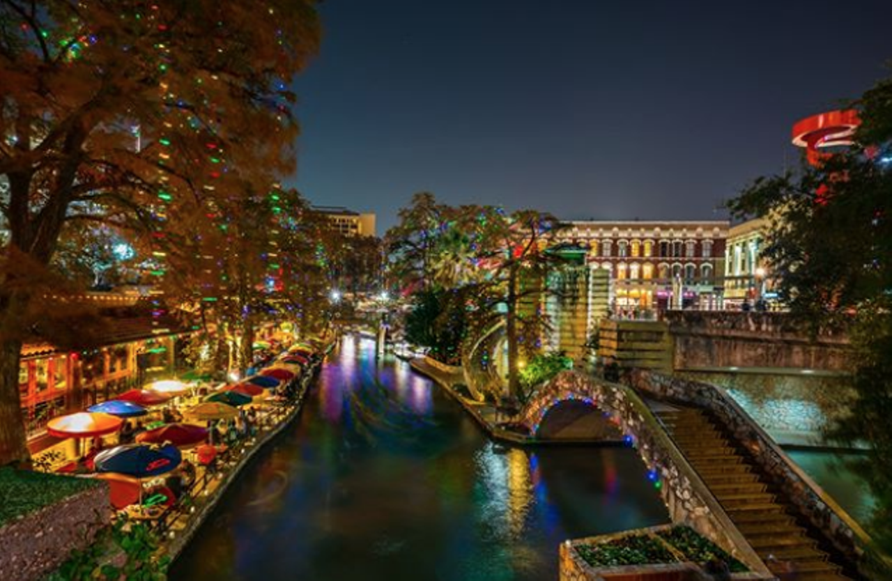 The River Walk
849 E Commerce Street, (210) 227-4262, thesanantonioriverwalk.com
In what's been a tough year for many, the San Antonio River Walk turned on the holiday cheer a little bit early this year to try to lift locals' spirits. The annual light display is on view through January 4.
Photo via Instagram / thesanantonioriverwalk