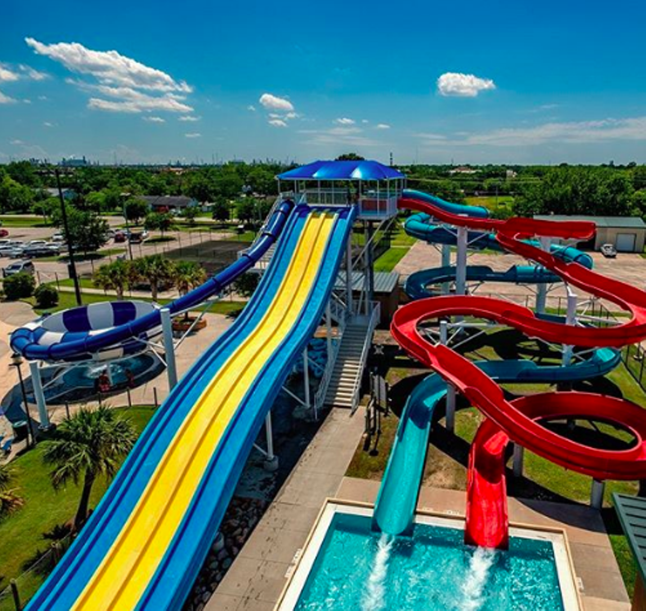 Pirate's Bay Water Park
5300 E Road, Baytown, (281) 422-1150, baytown.org
Thankfully open for the season, Pirate’s Bay grants you access to an abundance of water slides, wave pools, a lazy river and designated areas for the kids to play! Everyone who packs it into the car will be glad they made the trip out ot Baytown.
Photo via Instagram / tuberides