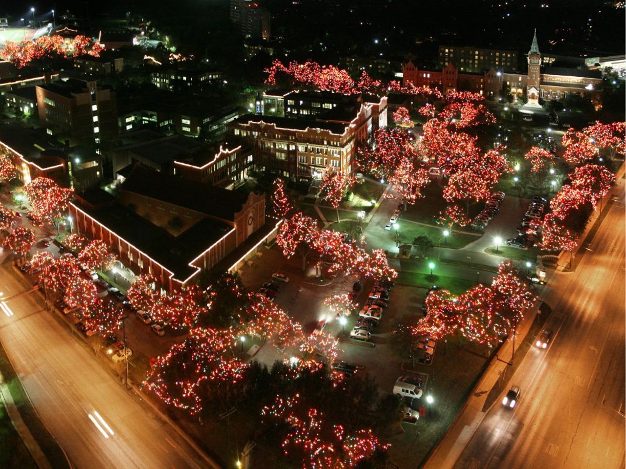 University of the Incarnate Word
4301 Broadway, uiw.edu/lighttheway
After the opening ceremony and festivities of Light The Way on Nov. 18, the beautiful display of lights across the UIW campus remain throughout the holiday season. You’ll find lights nestled on numerous trees that illuminate this historic campus.