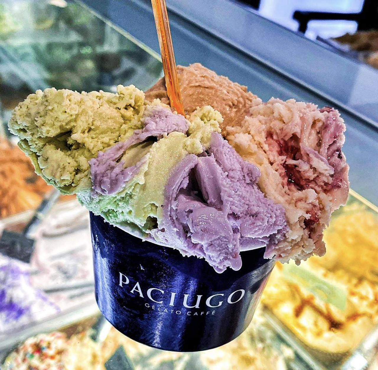 9. Paciugo Gelato Caffè
340 E Basse Road, (210) 832-8820, paciugo.com
Most reviews of Paciugo Gelato Caffè note the delectable creaminess of the gelato, and the huge selection of flavors. Stop in and get yourself a grande, which can hold up to 5 scoops! 
Photo via Instagram /  its.me.geli