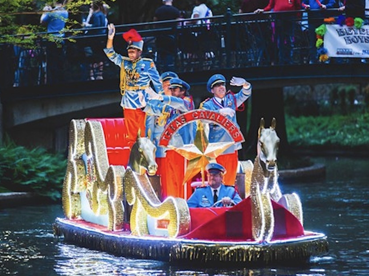 Use the river as a urinal during the Texas Cavaliers River Parade because the port-a-potty lines are too long.