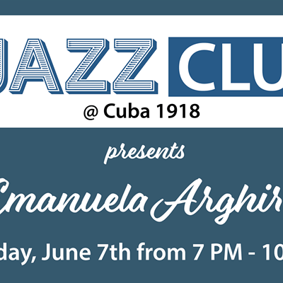 The Jazz Club at Cuba 1918 presents The Emanuela Arghir Trio