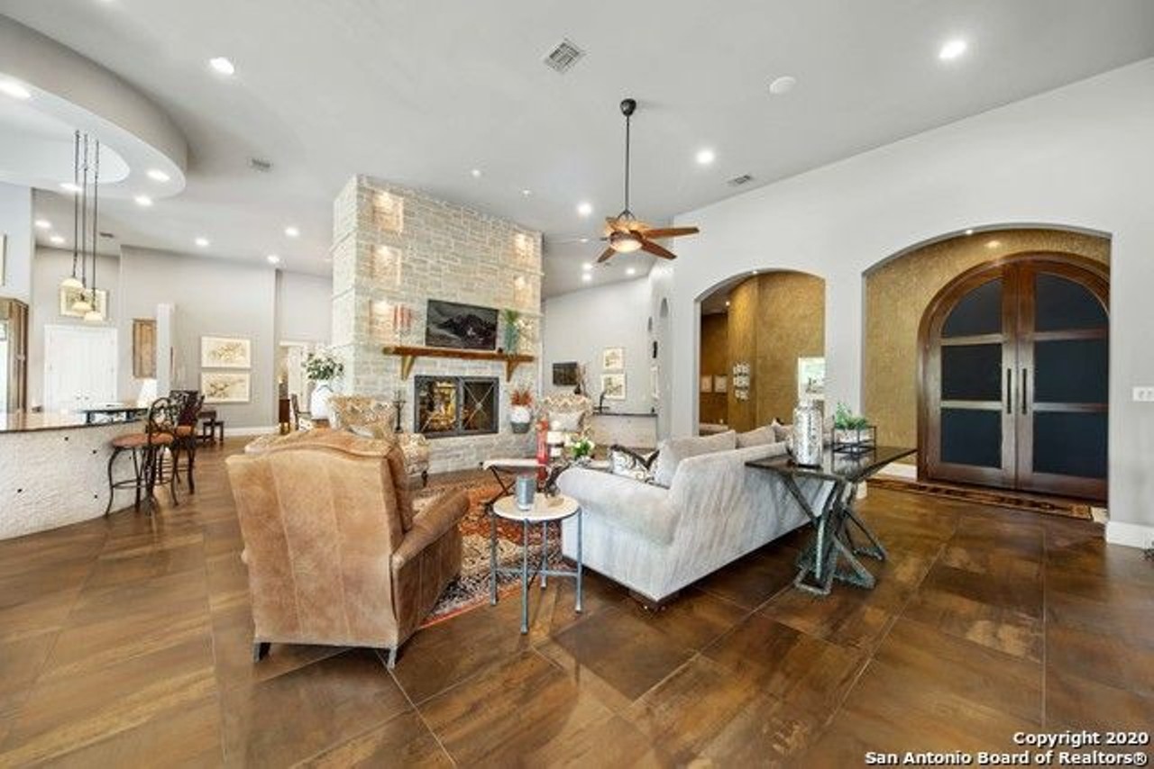 The Kitchen of This $2 Million Home for Sale Near San Antonio Has a Panoramic Hill Country View