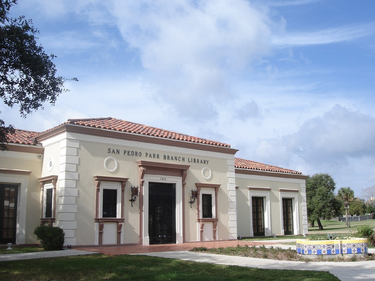 Oldest Library: San Pedro Park Branch Library
1315 San Pedro Ave.
As the name suggests, this historic library is located in San Pedro Springs Park. Opened in 1930, it's the first branch library built in San Antonio and the only one built in a public park. The library was renovated in 2007, restoring it to near its original condition.