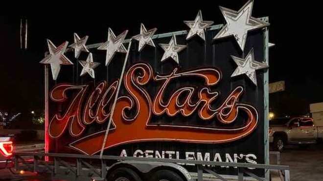 AllStars Gentlemen's Sports Club's neon roadside sign is now up for grabs.