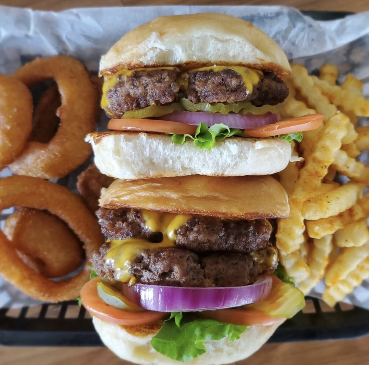 Mark's Outing
1624 E Commerce St., (210) 299-8110, marksouting.com
Formerly known as Fatty’s Burgers, this eastside staple serves up delectable, stick-to-your-ribs eats amid comfy neighborhood vibes. Don’t miss out on the slow-simmered beans! 
Photo via Instagram / marksouting