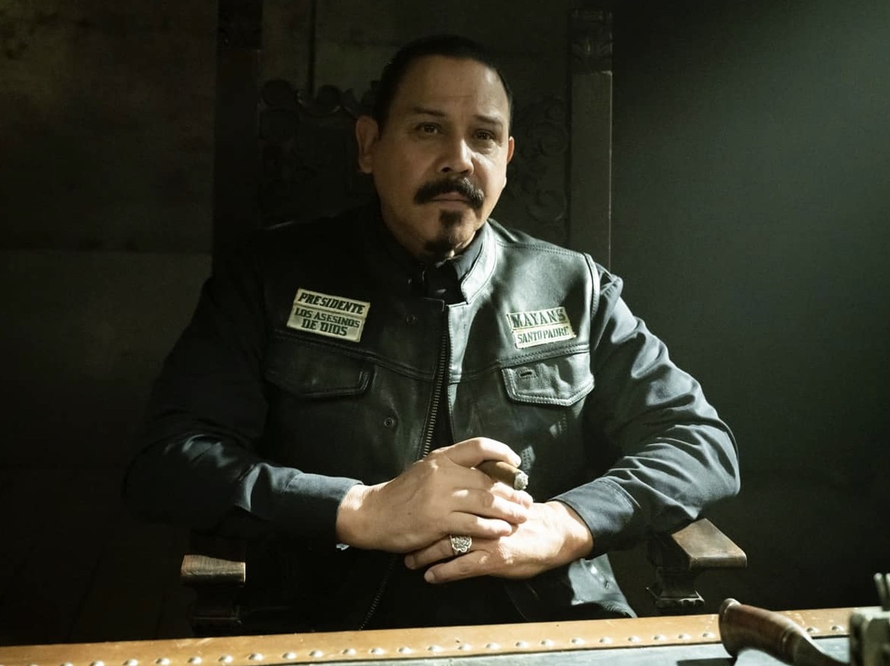 Emilio Rivera
It's not often that an actor gets to play the same role on multiple TV shows, but that's just what Emilio Rivera did as Marcus Alvarez on AMC's Sons of Anarchy and its spinoff Mayans M.C. Born in San Antonio in 1961, Rivera grew up on the outskirts of L.A. and launched his acting career in the '90s. He also starred in Eva Longoria’s film Flamin’ Hot, which tells the alleged origin story of the beloved local snack.