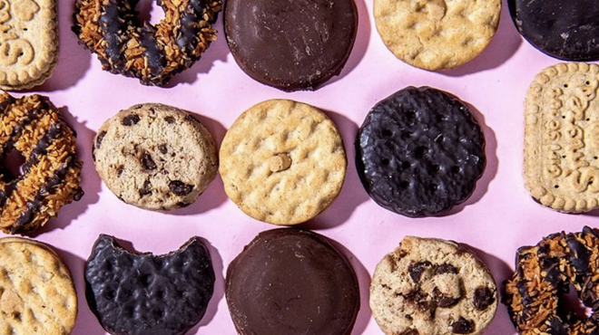Popular Girl Scout Cookies.