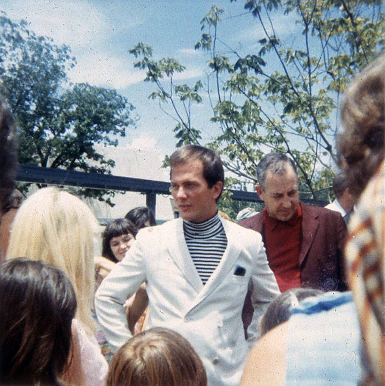 Pat Boone (center) tours HemisFair'68