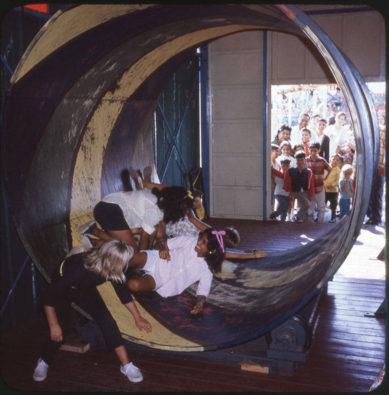 Fiesta Island at HemisFair'68. Image shows one of eighteen major rides in this rides and games area