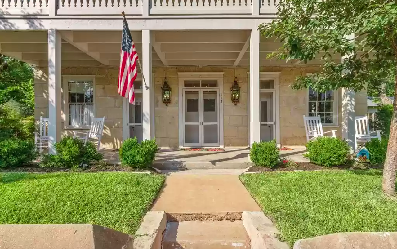 This 1872 home for sale in the Hill Country town of Fredericksburg started as an apartment building