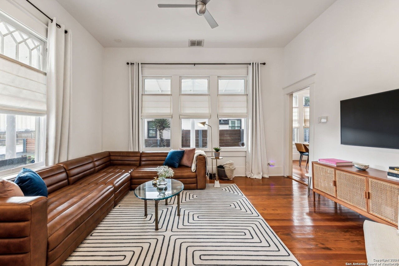 This 1920s King William bungalow has a staircase made out of vintage railroad tracks