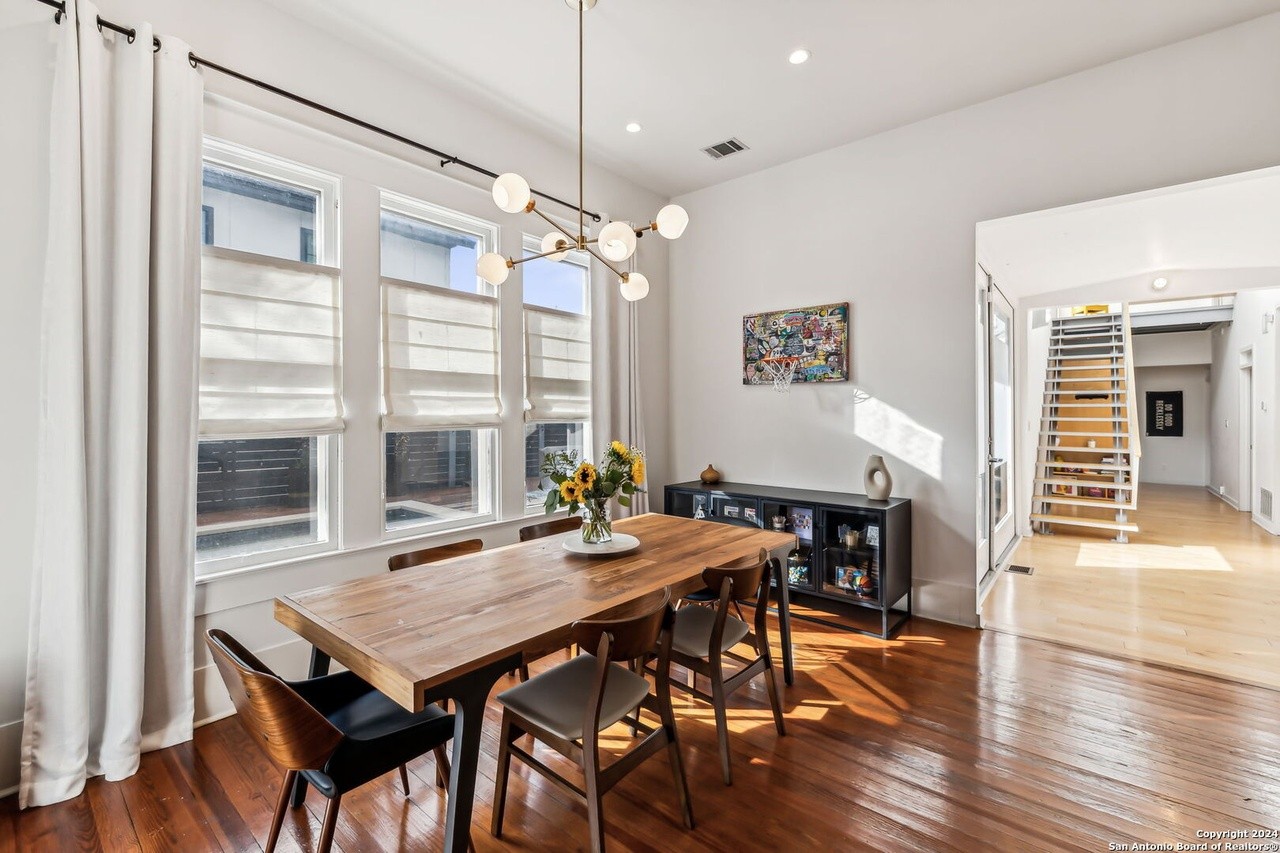 This 1920s King William bungalow has a staircase made out of vintage railroad tracks