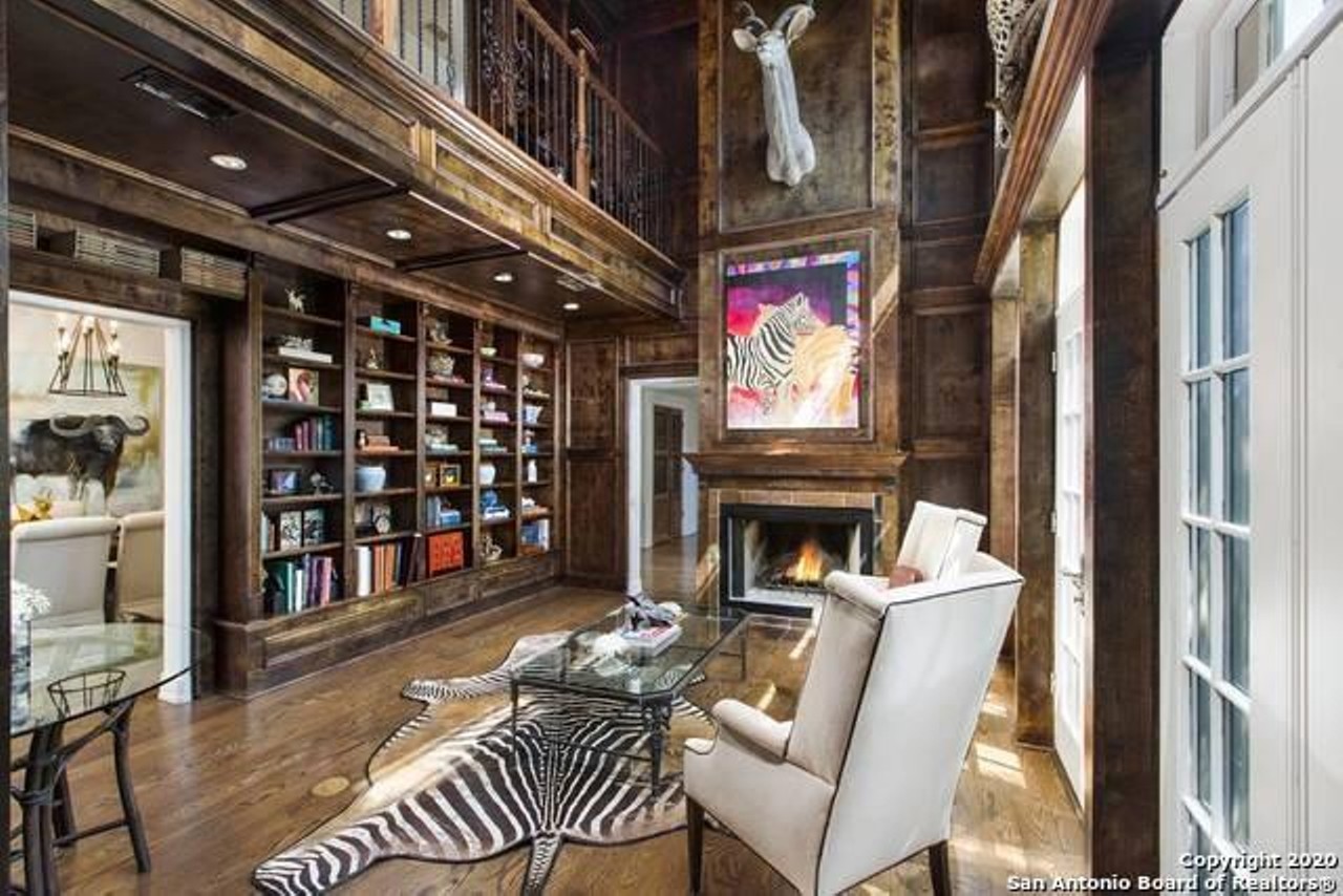 This $2M San Antonio mansion for sale has a library that looks haunted AF