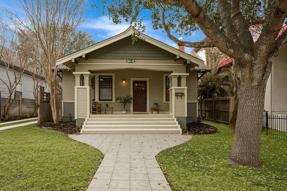 This beautiful bungalow for sale is located a block from the San Antonio Botanical Garden
