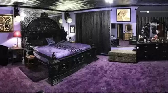 This crazy Texas home for sale has a purple boudoir, a stripper pole and stage for bands