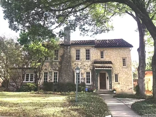 This historic San Antonio home comes with a glass-mosaic ceiling and a bar that looks like a piano