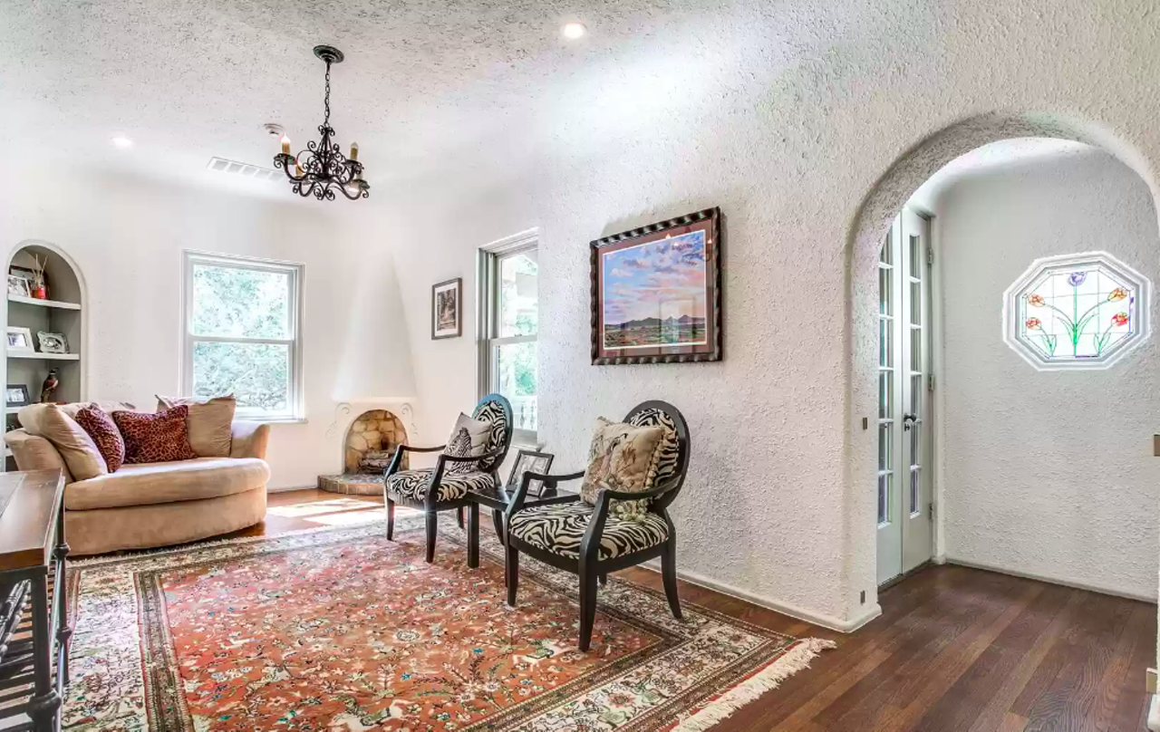 This historic San Antonio home for sale comes with a rare basement, which holds a wine cellar and bar