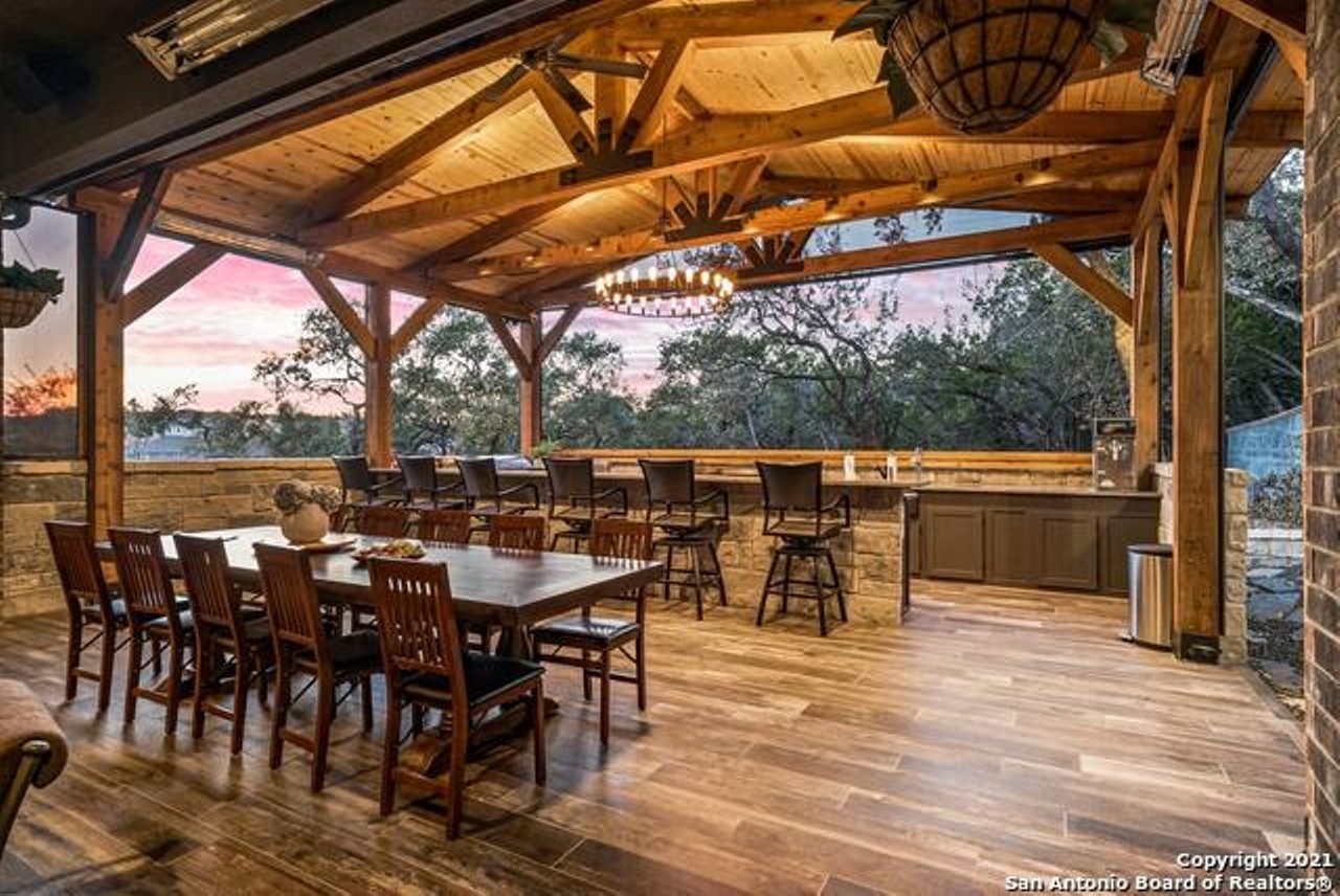 This North San Antonio home comes with the ultimate outdoor kitchen and a 1,600-bottle wine cellar