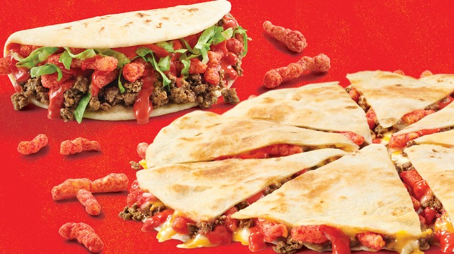 Taco Cabana will launch new its Cheetos Flamin' Hot taco and quesadilla Nov. 22.