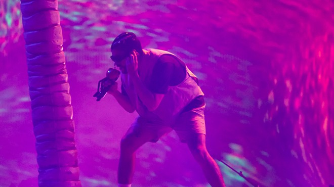 Bad Bunny, shown here during his Alamodome performance, had the year's top-grossing tour.